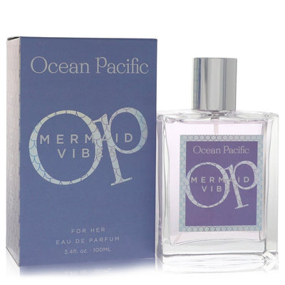 An image displaying Ocean Pacific Mermaid Vibes by Ocean Pacific Eau De Parfum Spray 3.4 oz for Women by Ocean Pacific