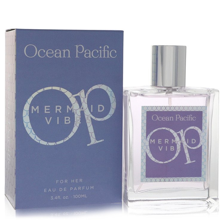 An image displaying Ocean Pacific Mermaid Vibes by Ocean Pacific Eau De Parfum Spray 3.4 oz for Women by Ocean Pacific