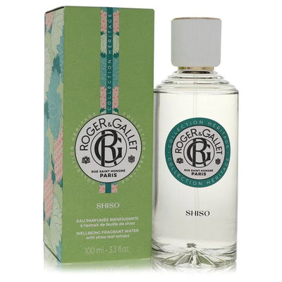 An image displaying Roger & Gallet Shiso by Roger & Gallet Wellbeing Fragrance Water 3.3 oz for Women by Roger & Gallet