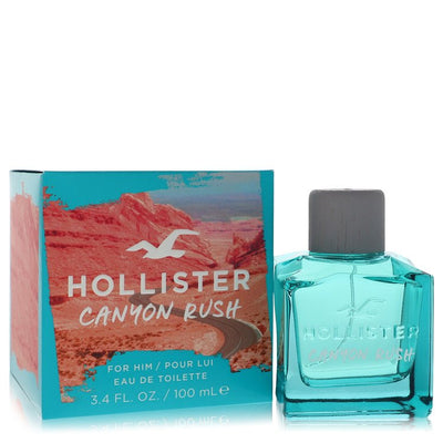 An image displaying Hollister Canyon Rush by Hollister Eau De Toilette Spray 3.4 oz for Men by Hollister