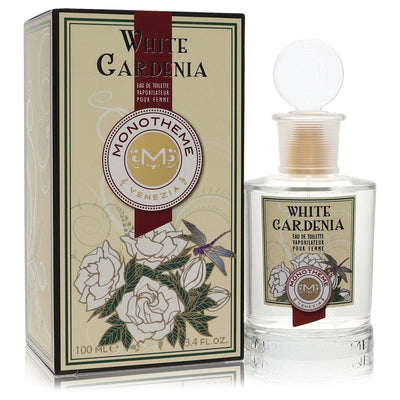 An image displaying Monotheme White Gardenia by Monotheme Eau De Toilette Spray 3.4 oz for Women by Monotheme
