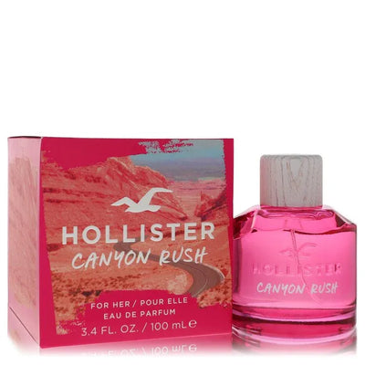 An image displaying Hollister Canyon Rush by Hollister Eau De Parfum Spray 3.4 oz for Women by Hollister