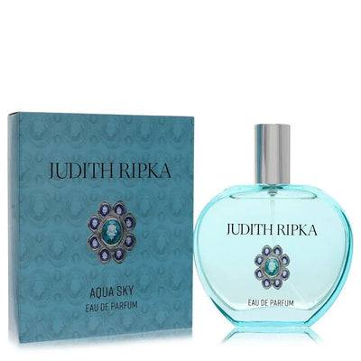 An image displaying Judith Ripka Aqua Sky by Judith Ripka Eau De Parfum Spray 3.4 oz for Women by Judith Ripka