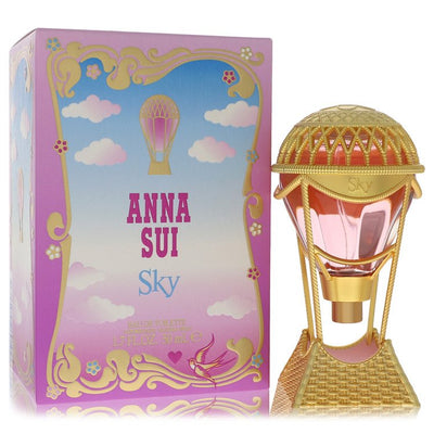 An image displaying Anna Sui Sky by Anna Sui Eau De Toilette Spray 1.7 oz for Women by Anna Sui