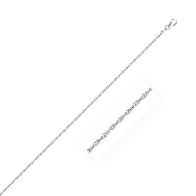 An image displaying Sterling Silver 2.0mm Singapore Style Chain by Orca Market