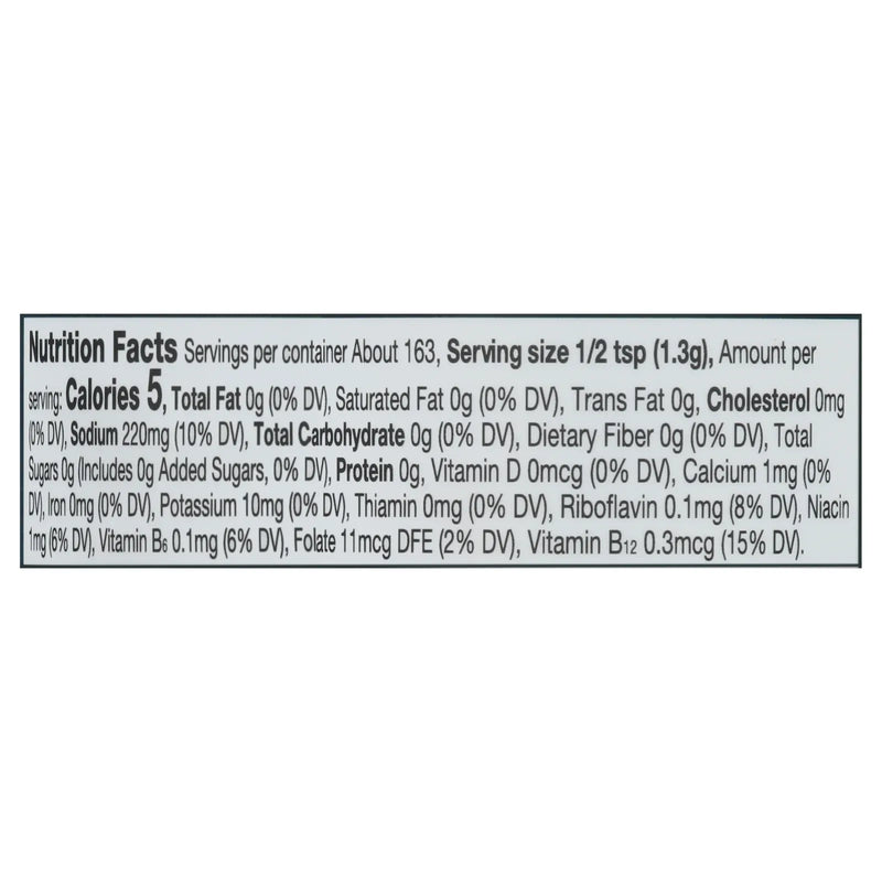 An image displaying Frontier Natural Products Coop - Yst Prem Nutrnl Slt&vngr - 1 Each-7.51 Ounce by Frontier Natural Products Coop