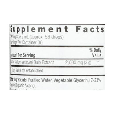 An image displaying Nature's Answer - Garlic Bulb - 1 Ounce by Nature's Answer