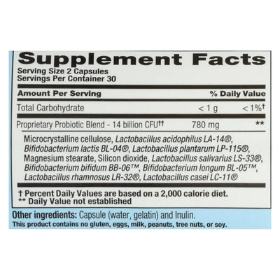 An image displaying Nutrition Now Pb 8 Pro-biotic Acidophilus For Life - 60 Capsules by Nutrition Now