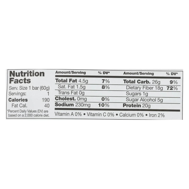 An image displaying No Cow Bar Chunky Peanut Butter Bar - Case Of 12 - 2.12 Ounce by No Cow Bar