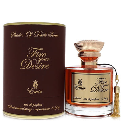 An image displaying Paris Corner Emir Fire Your Desire by Paris Corner Eau De Parfum Spray (Unisex) 3.4 oz for Men by Paris Corner