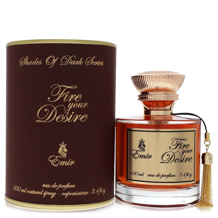 An image displaying Paris Corner Emir Fire Your Desire by Paris Corner Eau De Parfum Spray (Unisex) 3.4 oz for Men by Paris Corner