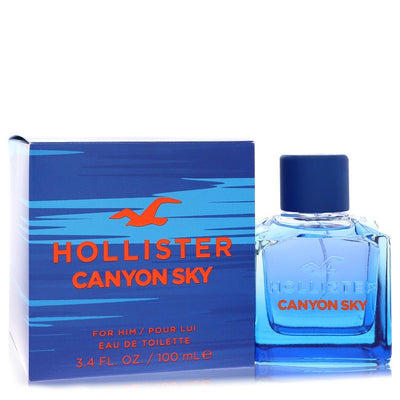 An image displaying Hollister Canyon Sky by Hollister Eau De Toilette Spray 3.4 oz for Men by Hollister