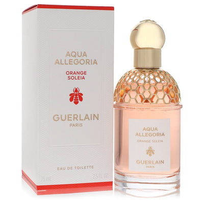 An image displaying Aqua Allegoria Orange Soleia by Guerlain Eau De Toilette Spray 2.5 oz for Men by Guerlain