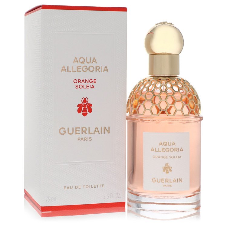 An image displaying Aqua Allegoria Orange Soleia by Guerlain Eau De Toilette Spray 2.5 oz for Men by Guerlain
