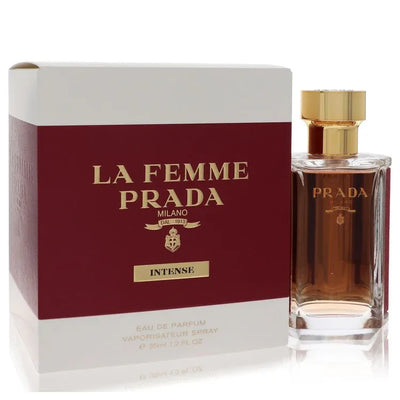 An image displaying Prada La Femme Intense by Prada Eau De Parfum Spray 1.2 oz for Women by Prada