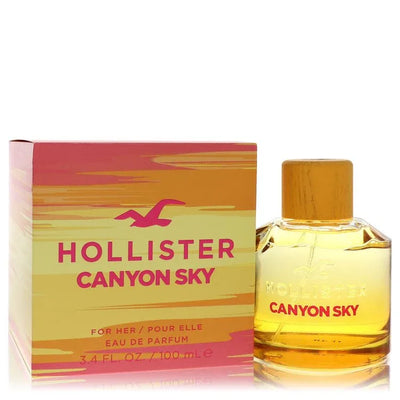 An image displaying Hollister Canyon Sky by Hollister Eau De Parfum Spray 3.4 oz for Women by Hollister