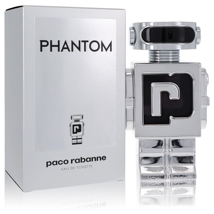 An image displaying Paco Rabanne Phantom by Paco Rabanne Eau De Toilette Spray .5 oz for Men by Paco Rabanne