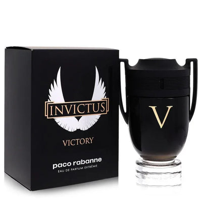 An image displaying Invictus Victory by Paco Rabanne Eau De Parfum Extreme Spray 6.7 oz for Men by Paco Rabanne