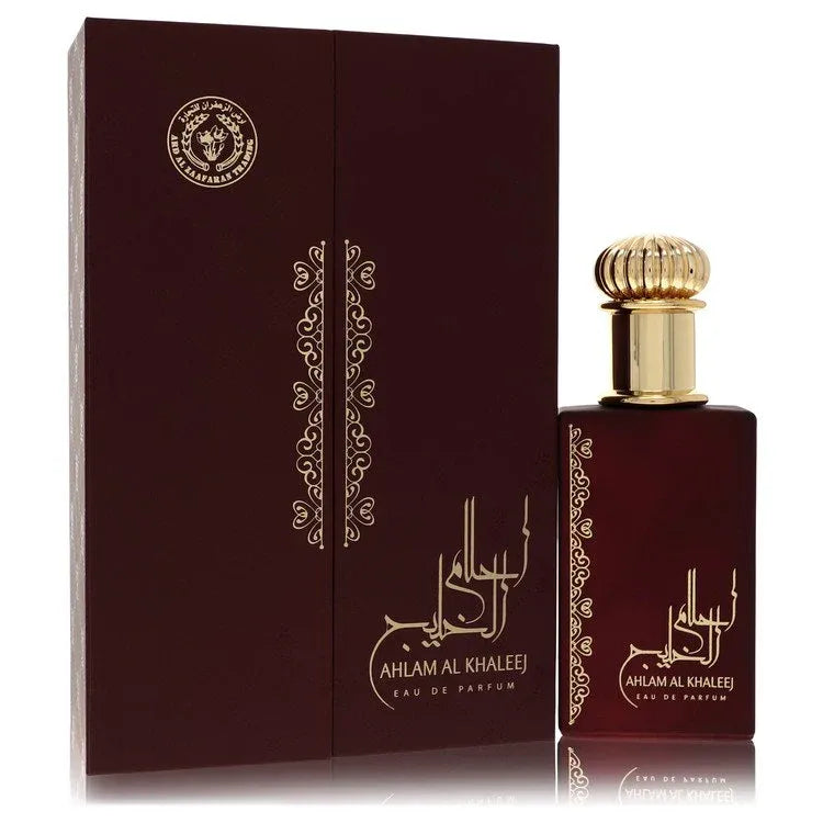 An image displaying Ard Al Zaafaran Ahlam Al Khaleej by Al Zaafaran Eau De Parfum Spray 2.7 oz for Men by Al Zaafaran