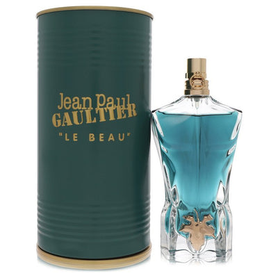 An image displaying Jean Paul Gaultier Le Beau by Jean Paul Gaultier Eau De Toilette Spray 2.5 oz for Men by Jean Paul Gaultier