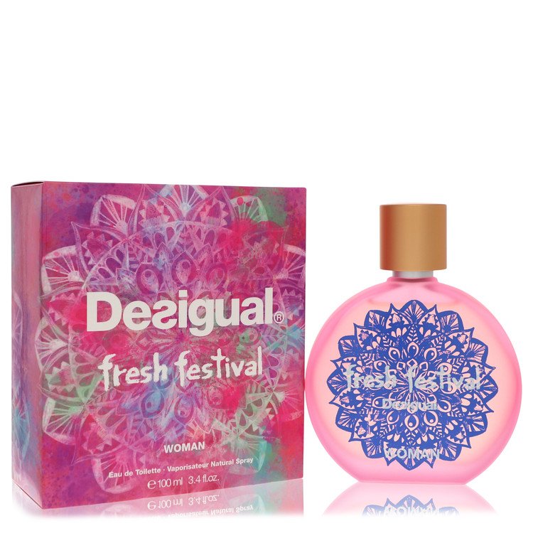 An image displaying Desigual Fresh Festival by Desigual Eau De Toilette Spray 3.4 oz for Women by Desigual