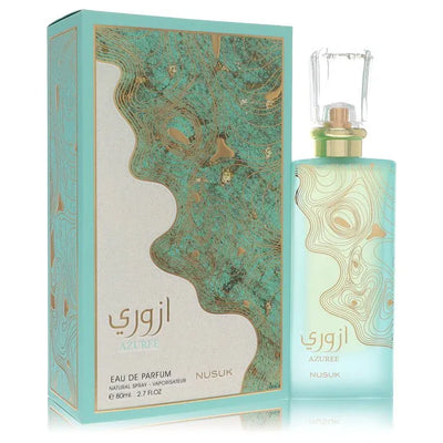 An image displaying Nusuk Azuree by Nusuk Eau De Parfum Spray 2.7 oz for Women by Nusuk
