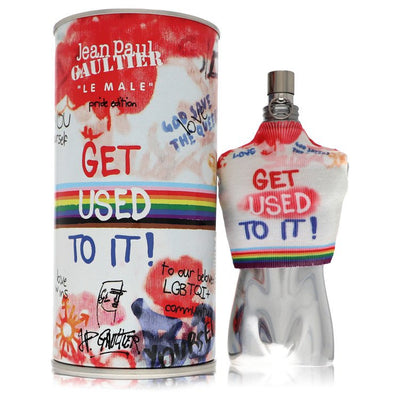 An image displaying Jean Paul Gaultier by Jean Paul Gaultier Eau De Toilette Spray (Limited Pride Edition) 4.2 oz for Men by Jean Paul Gaultier