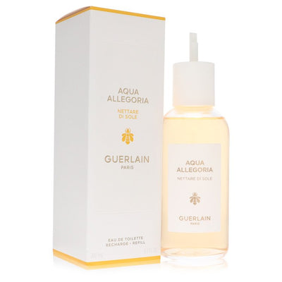An image displaying Aqua Allegoria Nettare Di Sole by Guerlain Eau De Toilette Refill 6.7 oz for Women by Guerlain