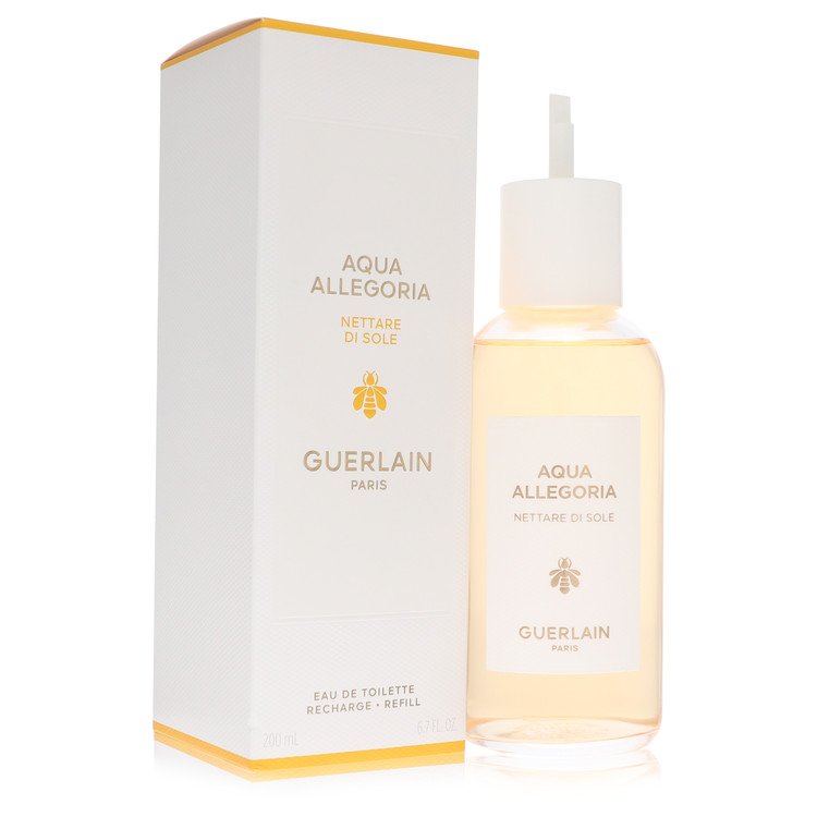 An image displaying Aqua Allegoria Nettare Di Sole by Guerlain Eau De Toilette Refill 6.7 oz for Women by Guerlain