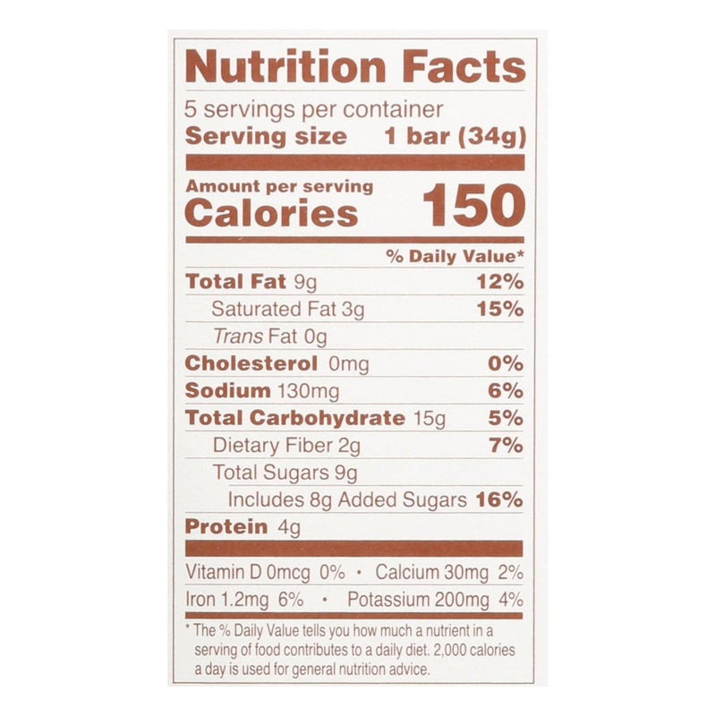 Simple Mills - Bar Sft Baked Peanut Butter Chocolate Chip - Case Of 6-5.99 Oz - Orca Market