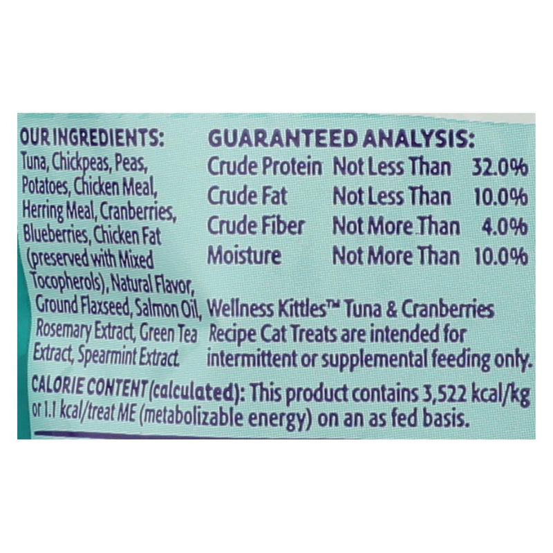 Wellness Pet Products Cat Treat - Kittles - Tuna & Cranberry - Case Of 14 - 2 Oz - Orca Market