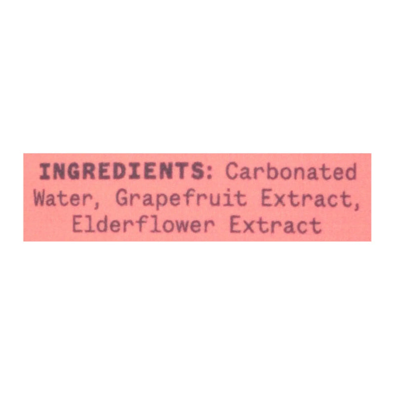 Aura Bora - Sparkling Water Elderflower Grapefruit - Case Of 12 - 12 Ounce