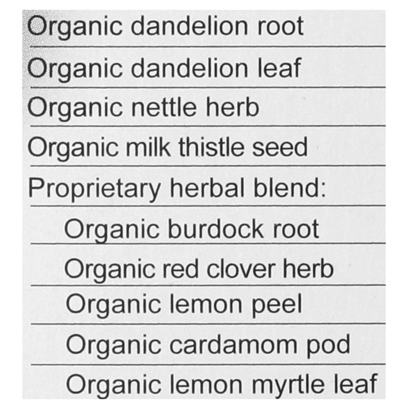An image displaying Numi Tea - Herbal Tea Dndlion Dtox - Case Of 6-16 Bag by Numi