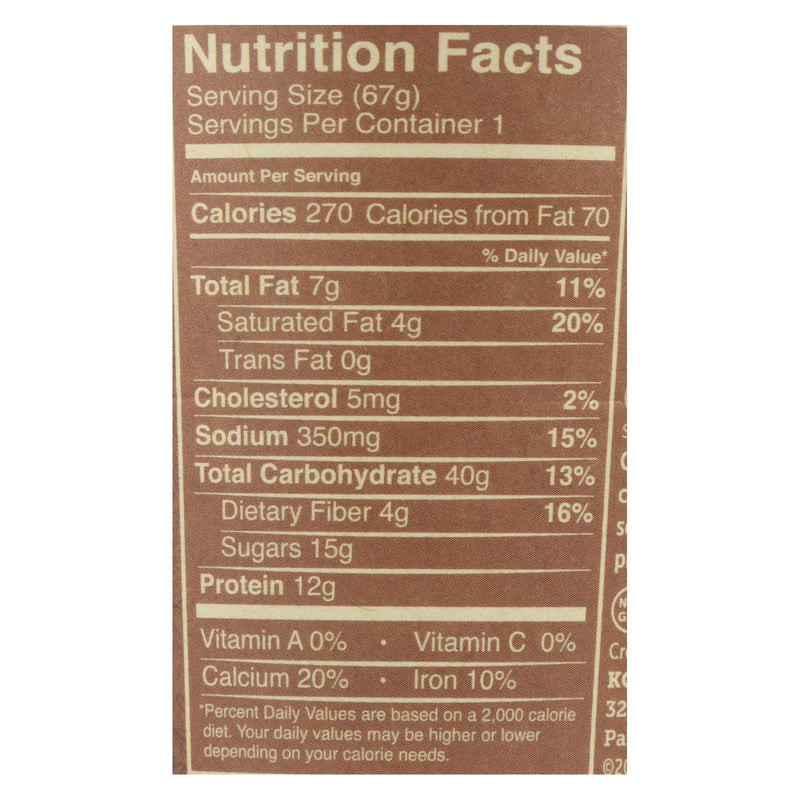 Kodiak Cakes - Muffin Powercup Chocolate Chip - Case Of 12-2.36 Ounce