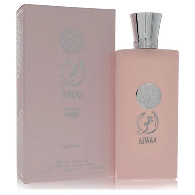 An image displaying Nusuk Ajwaa Roses by Nusuk Eau De Parfum Spray 3.4 oz for Women by Nusuk
