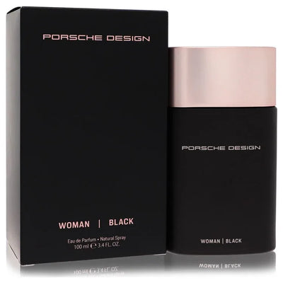 An image displaying Porsche Design Black by Porsche Eau De Parfum Spray 3.4 oz for Women by Porsche