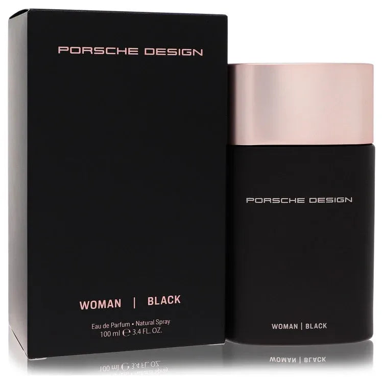 An image displaying Porsche Design Black by Porsche Eau De Parfum Spray 3.4 oz for Women by Porsche