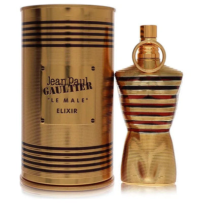 An image displaying Jean Paul Gaultier Le Male Elixir by Jean Paul Gaultier Parfum Spray 2.5 oz for Men by Jean Paul Gaultier