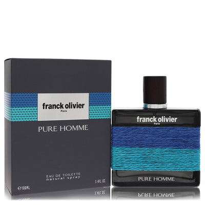 An image displaying Franck Olivier Pure Homme by Franck Olivier Eau De Toilette Spray 3.4 oz for Men by Franck Olivier