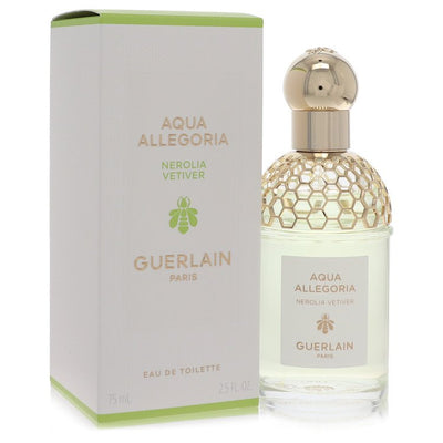 An image displaying Aqua Allegoria Forte Nerolia Vetiver by Guerlain Eau De Toilette Spray 2.5 oz for Men by Guerlain