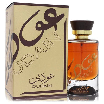 An image displaying Lattafa Oudain by Lattafa Eau De Parfum Spray 3.4 oz for Men by Lattafa
