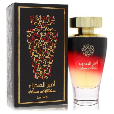 An image displaying Lattafa Ameer Al Sahraa by Lattafa Eau De Parfum Spray 3.4 oz for Men by Lattafa