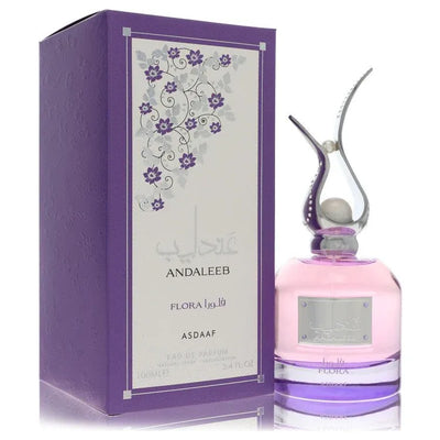 An image displaying Lattafa Asdaaf Andaleeb Flora by Lattafa Eau De Parfum Spray 3.4 oz for Women by Lattafa