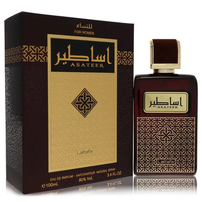 An image displaying Lattafa Asateer by Lattafa Eau De Parfum Spray 3.4 oz for Women by Lattafa