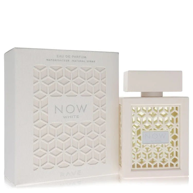 An image displaying Lattafa Rave Now White by Lattafa Eau De Parfum Spray 3.4 oz for Women by Lattafa