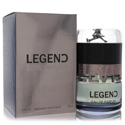 An image displaying Elvis Presley Legend by Bellevue Brands Eau De Parfum Spray 3.4 oz for Men by Bellevue Brands