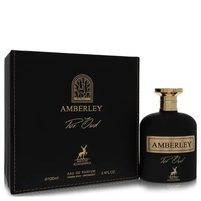 An image displaying Maison Alhambra Amberley Pure Oud by Maison Alhambra Eau De Parfum Spray 3.4 oz for Women by Maison Alhambra