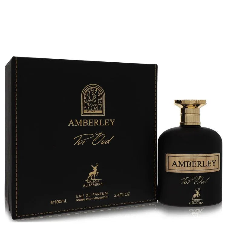 An image displaying Maison Alhambra Amberley Pure Oud by Maison Alhambra Eau De Parfum Spray 3.4 oz for Women by Maison Alhambra