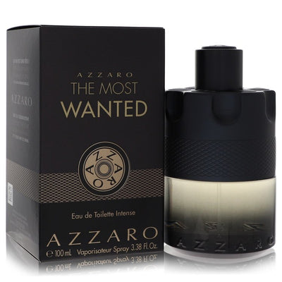 An image displaying Azzaro The Most Wanted by Azzaro Eau De Toilette Intense Spray 3.4 oz for Men by Azzaro
