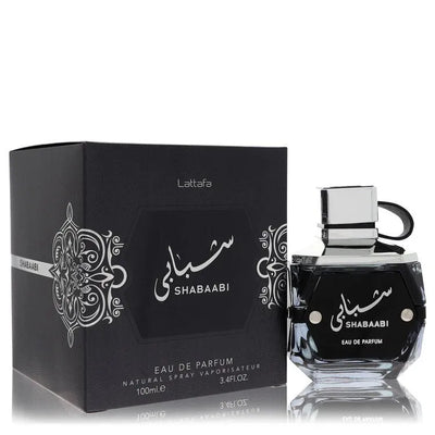 An image displaying Lattafa Shabaabi by Lattafa Eau De Parfum Spray 3.4 oz for Men by Lattafa